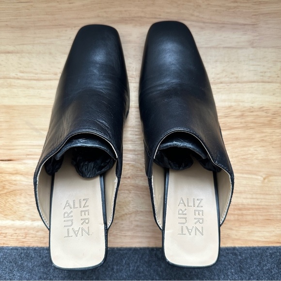 Naturalizer Black Paloma Mules with Square Toe, NWOT - Picture 5 of 6